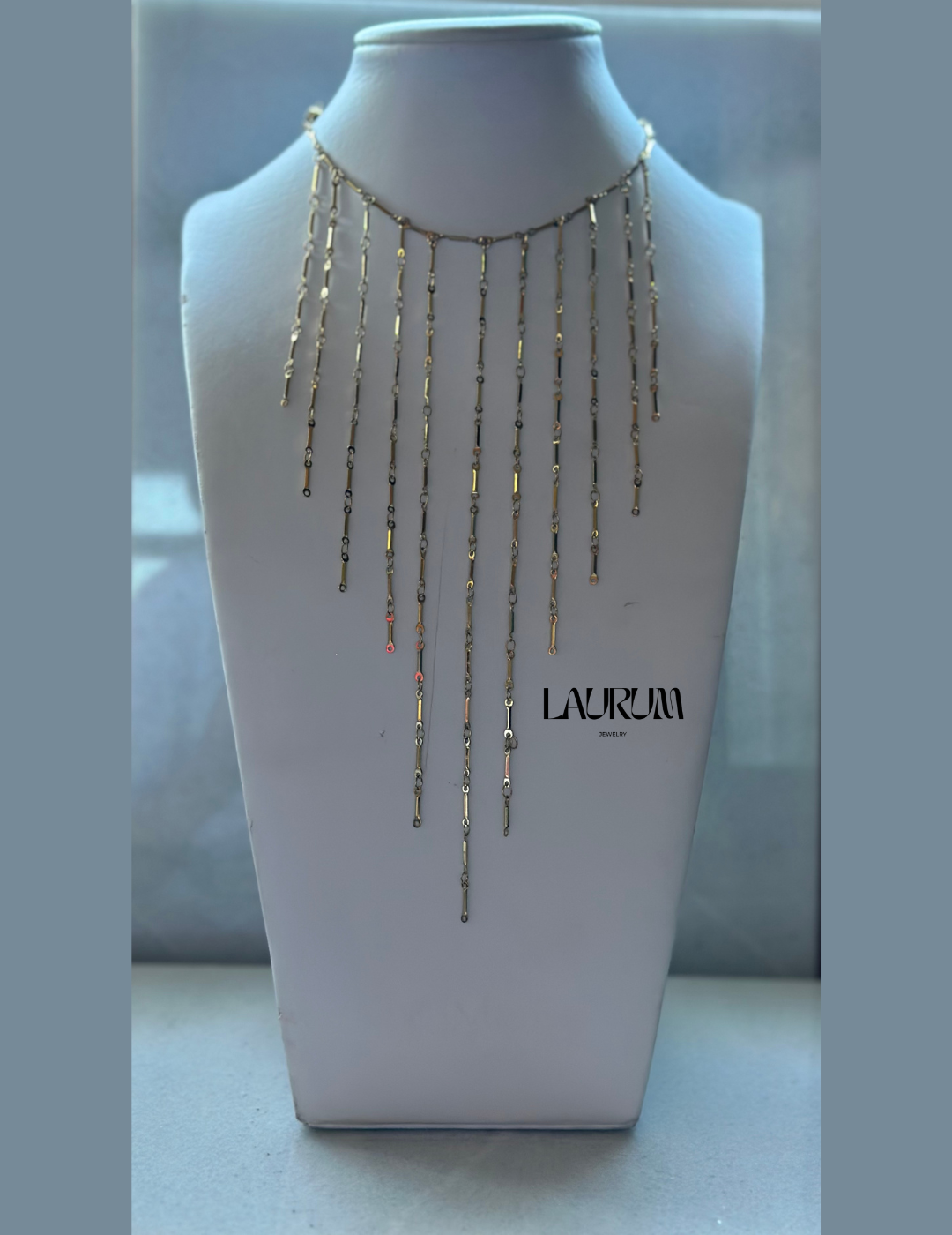 Collar Cascada Dorado