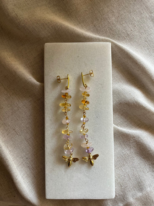Pendientes abeja