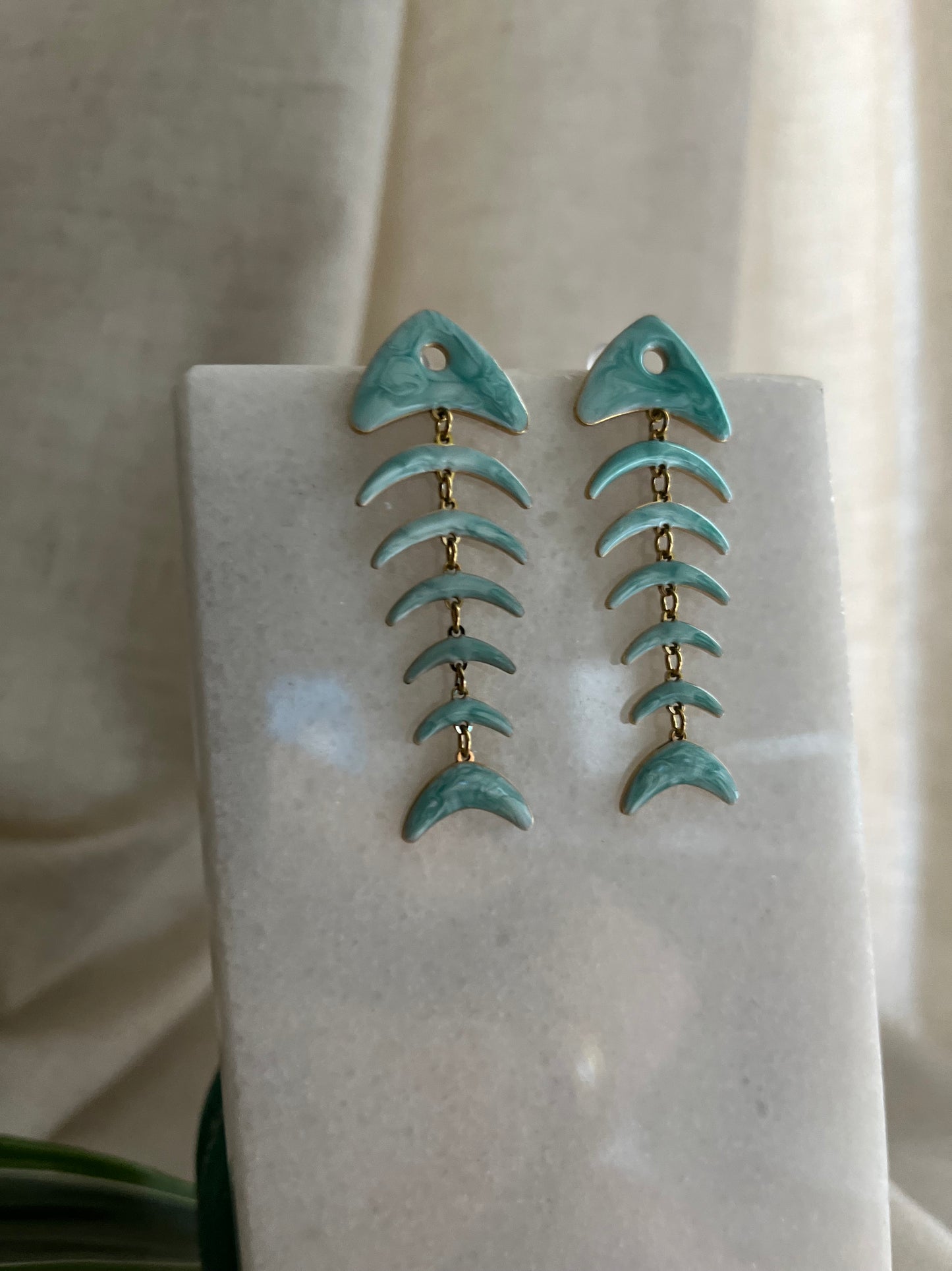 Pendientes raspa blue