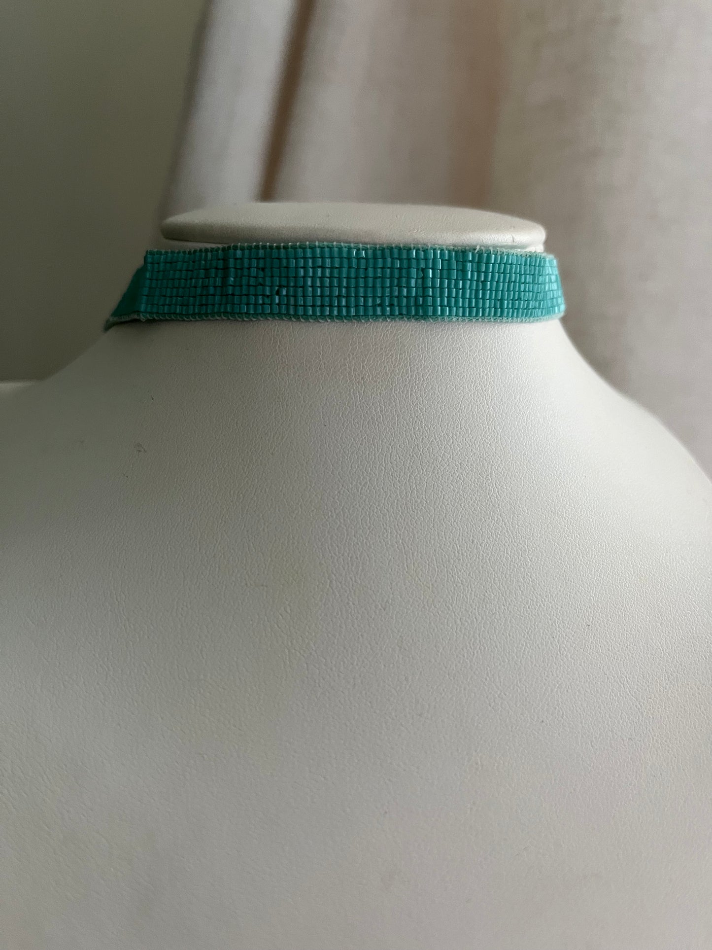 Choker cristal turquesa