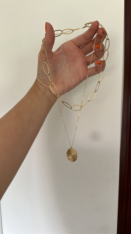 Collar doble Spiral