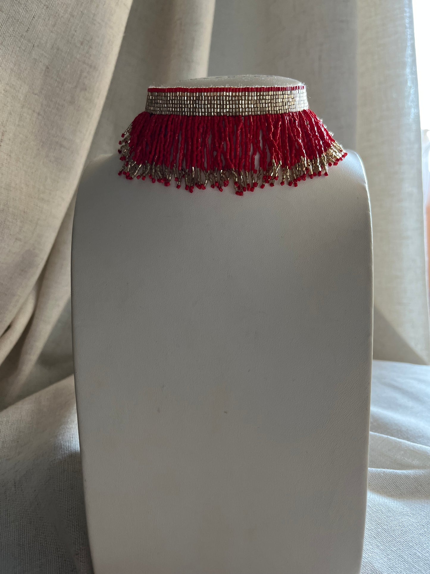 Choker flecos brillo