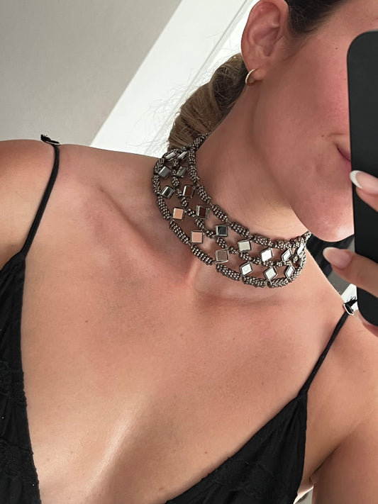 Choker rigido Solange Negro