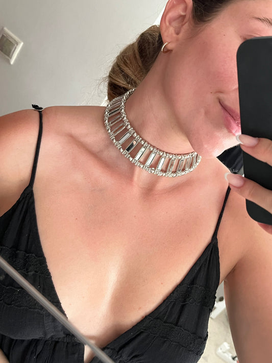 Choker Mini Solange Plateado
